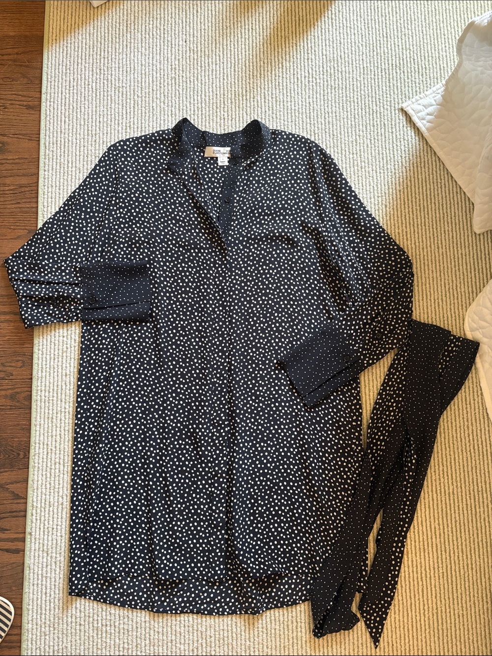 Diane Von Furstenberg Silk Polka Dot Dress